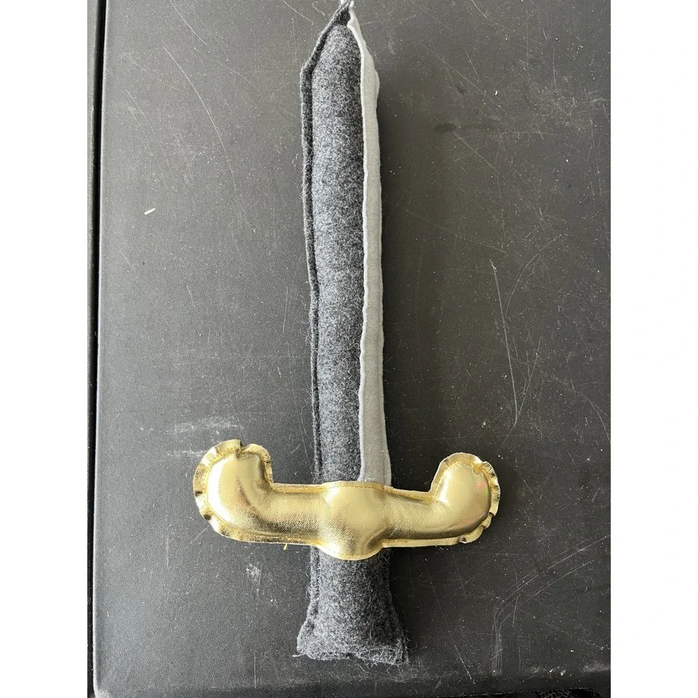 Neutral Felt Fabric Metallic Sword Book Parade Costume Prince Halloween School